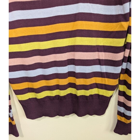 Pact Womens Sweater Classic Fine Knit 100% Organic Cotton Striped Size Small - Picture 8 of 10